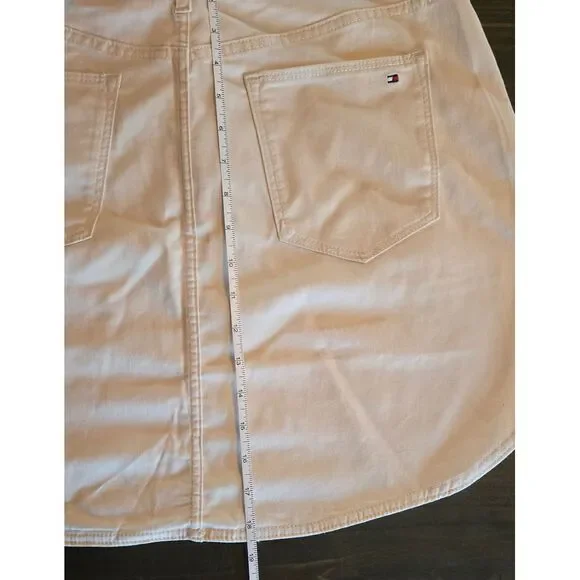 NWT Tommy Hilfiger Skirt A-Line White Mini Casual Everyday Size 12 Retail $69.50 - Picture 6 of 7